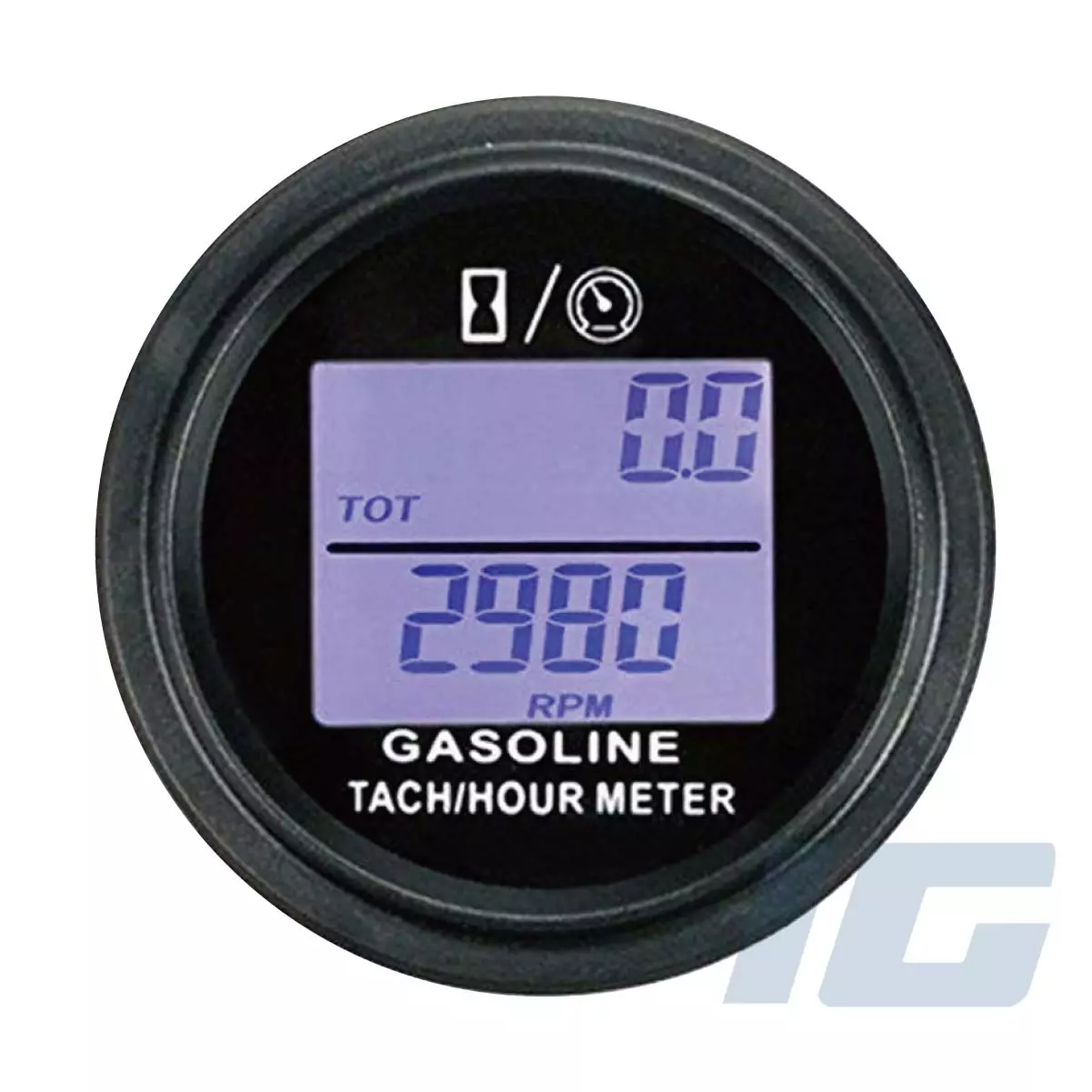 Inductive Tach / Hour Meter Round Type for Generator, Genset, Small Engine Meter Gauges for generator, genset, small engine, lawn mower, generating set, diesel. industrial automation with sensor