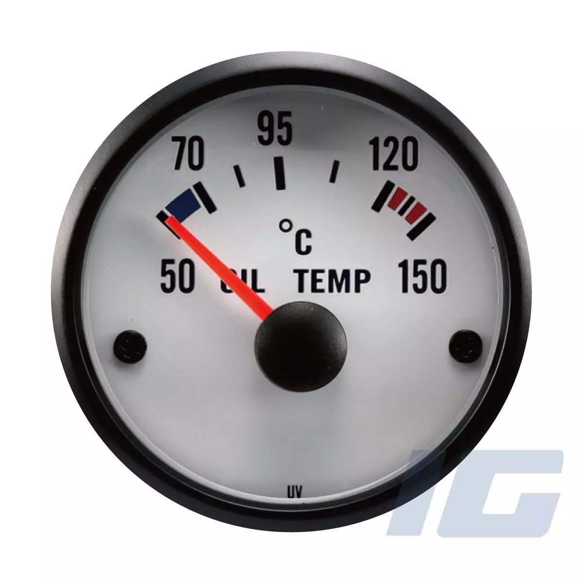 igauge, MGS Series, 52mm, White Face, Aftermarket, Marine, Gauge, Boat, Outboard, Oil Temperature