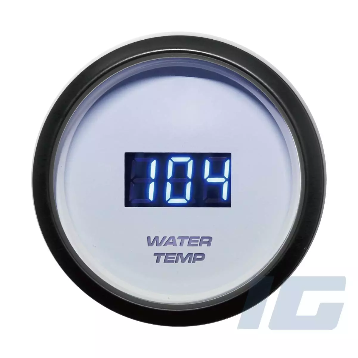 igauge, MGS Series, 52mm, Digital, White Face, Aftermarket, Marine, Gauge, Boat, Outboard, Water Temperature, kit