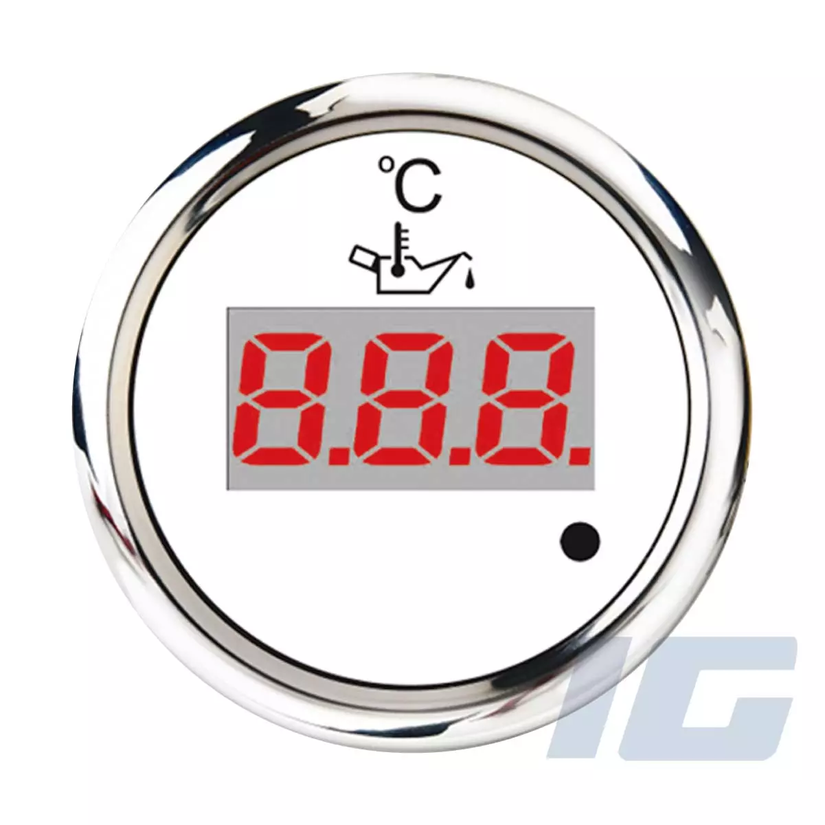 igauge, W Pro, Series, 52mm, White Face, Aftermarket, Marine, Gauge, Boat, Outboard, Oil Temperature