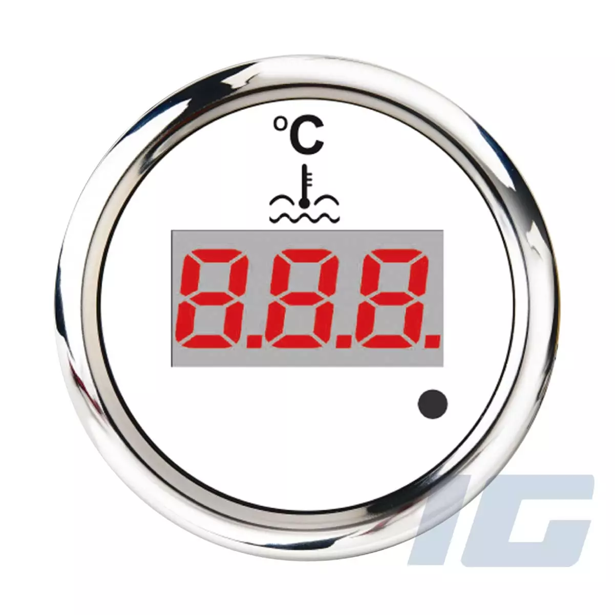 igauge, W Pro, Series, 52mm, White Face, Aftermarket, Marine, Gauge,Boat, Boat, Outboard, Water Temperature, kit